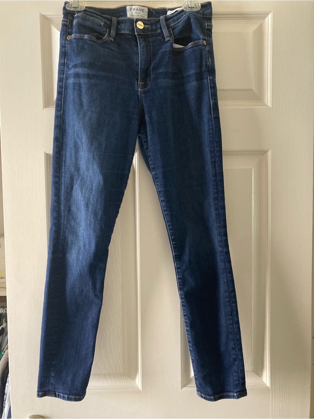 Frame Dame Le High Skinny Cropped Jeans